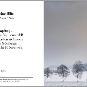 Bibelspruchkarte: Psalm 62