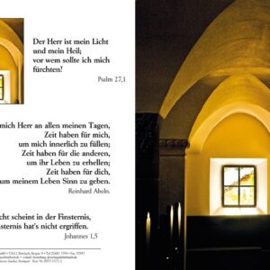 Bibelspruchkarte: Kirchenfenster - Ps. 27,1