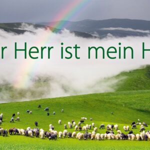 „Der Herr ist mein Hirte“, Psalm 23 - Fensterbild
