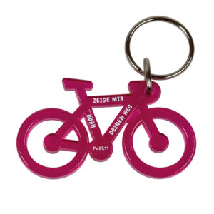 Schlüsselanhänger "Fahrrad" Pink