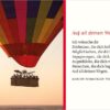 Textkarte B6 :  Ballonfahrt mit Kuvert