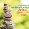 Textkarte B6 :  Steinpyramide mit Kuvert