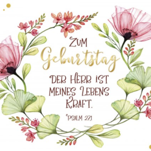 Postkarte : Der Herr ist meines Lebens Kraft * 10-er Set