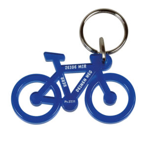 Schlüsselanhänger "Fahrrad" Blau