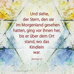 Weihnachtsstern - Fensterbild