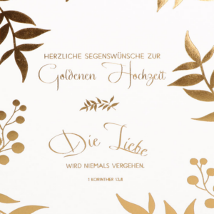 Faltkarte zur goldHochz