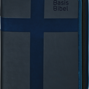 Kunstlederhülle mit Reißverschluss für BasisBibel  - Blau