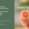 Grußkarte : Herzliche Segenswünsche